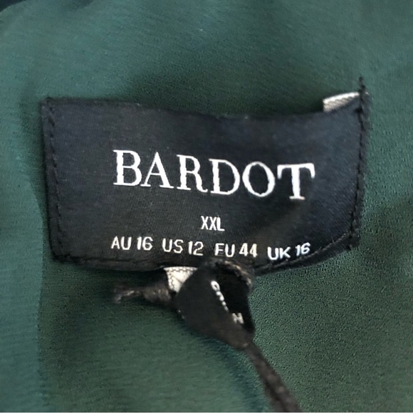 Bardot Womens Dress Milan Mini Forest Green Size 12 - holiday dress - Picture 9 of 10